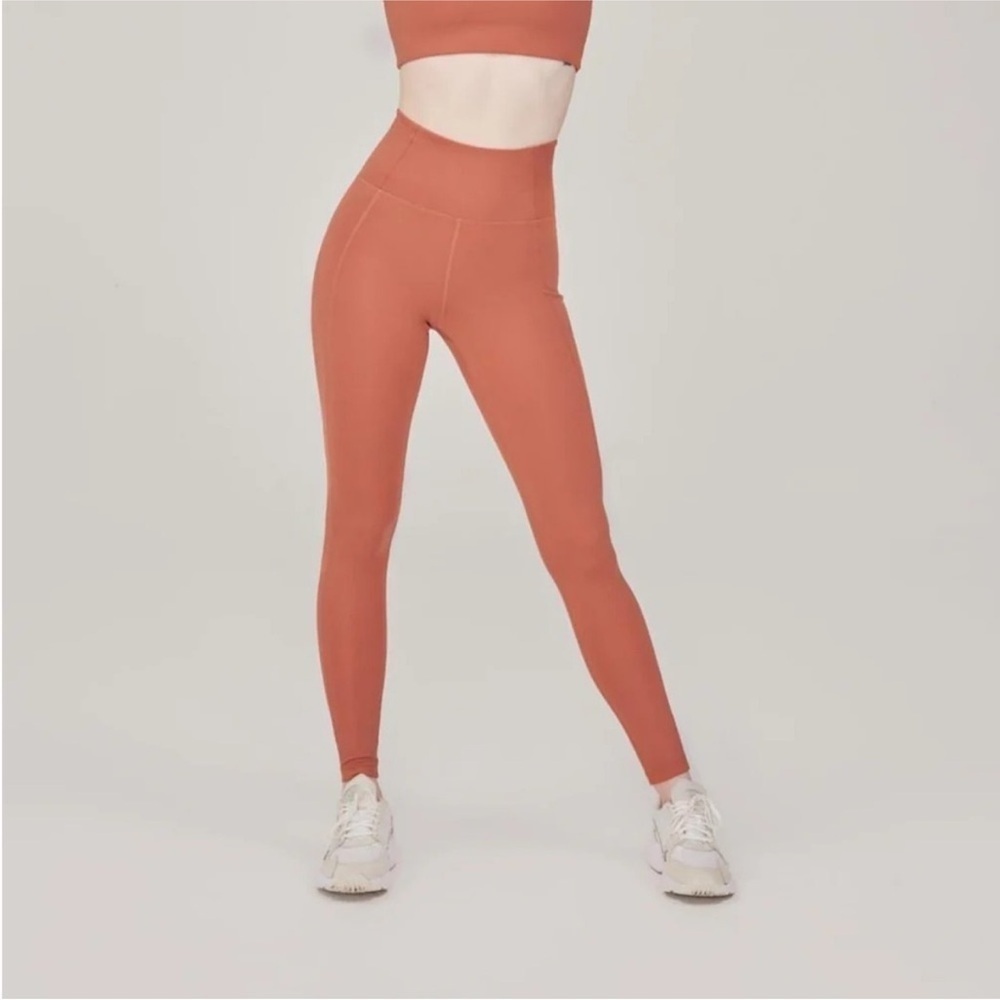 Girlfriend Collective high-rise compressive leggings brick